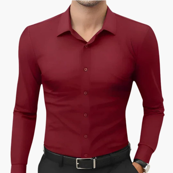 Nora | Sleek Men's Fitted Button Up Dress Shirt Long Sleeve