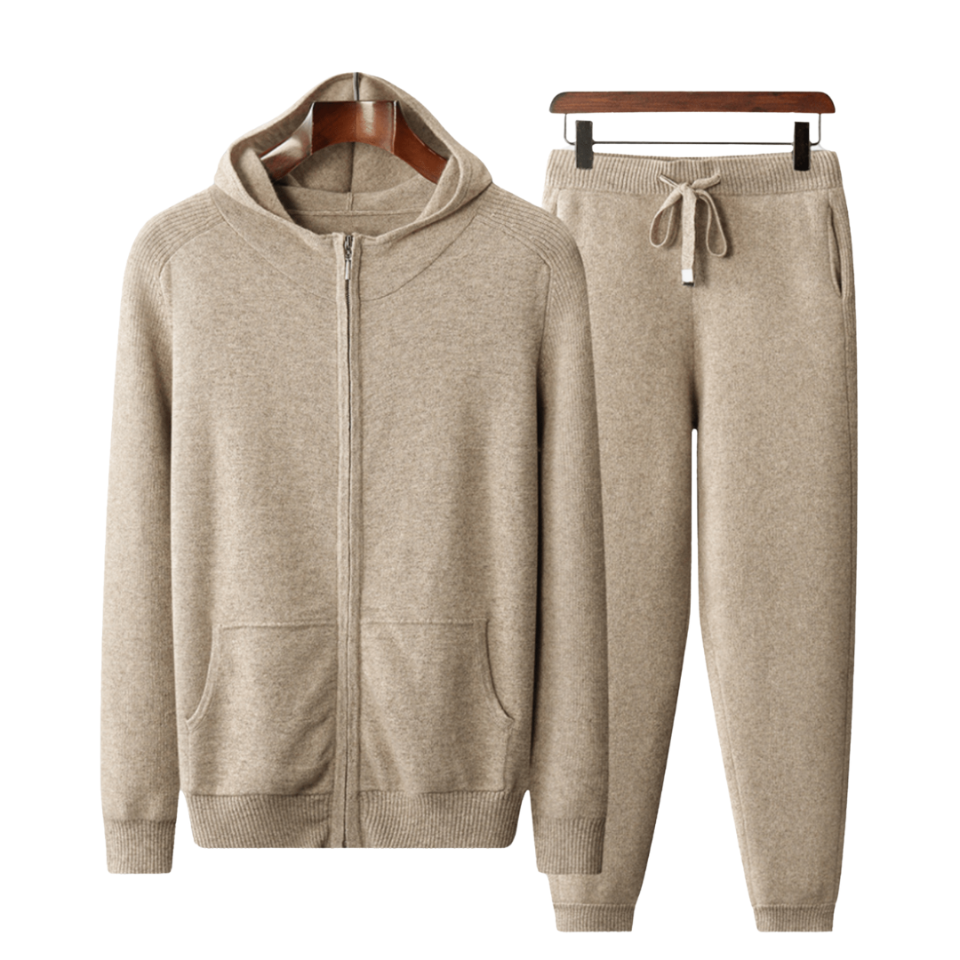 Grace | Elegant Premium Cashmere Tracksuit Set - Hoodie & Joggers
