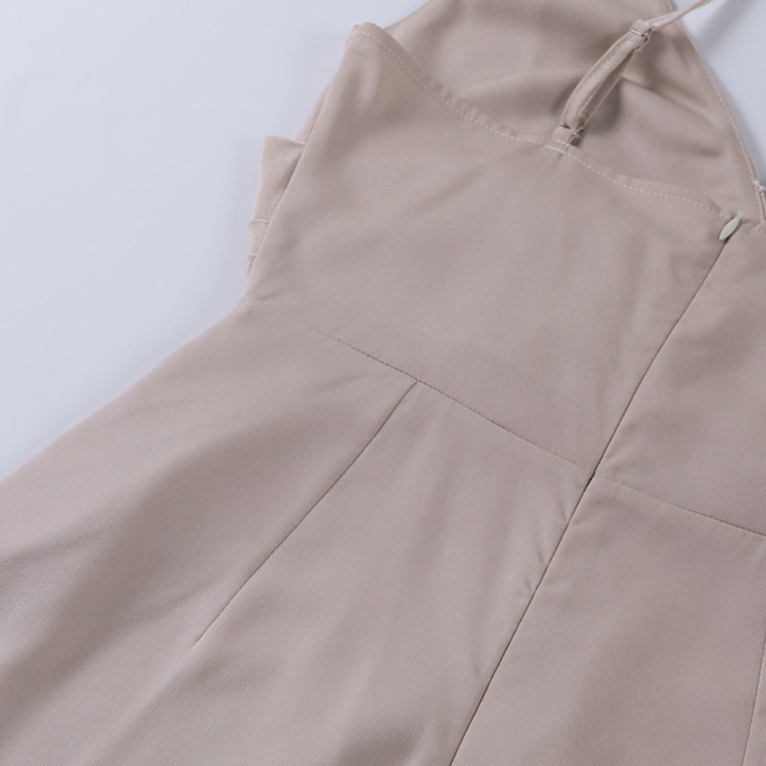 Andromeda | Sleek V-Neck Wrap Maxi Dress With Slit