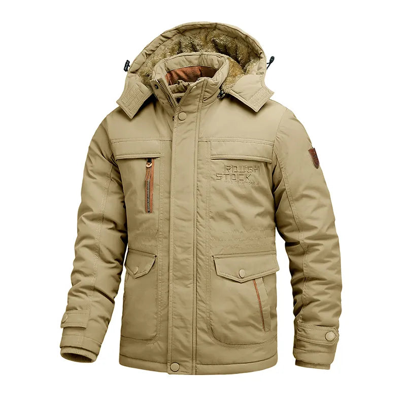 Phoebe | Stylish Men's Hooded Parka With Multi Pocket Design