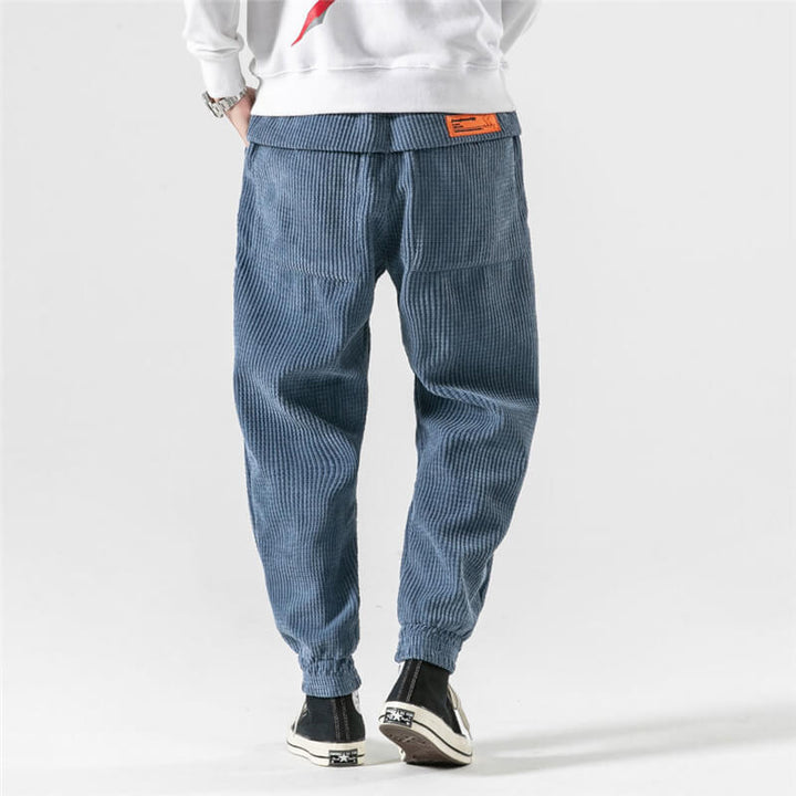 Lily | Stylish Men's Corduroy Jogger Pants With Elastic Ankles