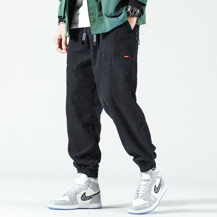 Lily | Stylish Men's Corduroy Jogger Pants With Elastic Ankles