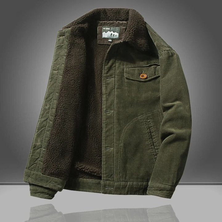 Celeste | Stylish Fleece-Lined Corduroy Winter Jacket Men