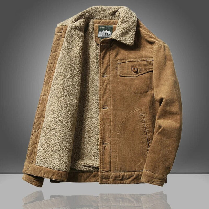 Celeste | Stylish Fleece-Lined Corduroy Winter Jacket Men