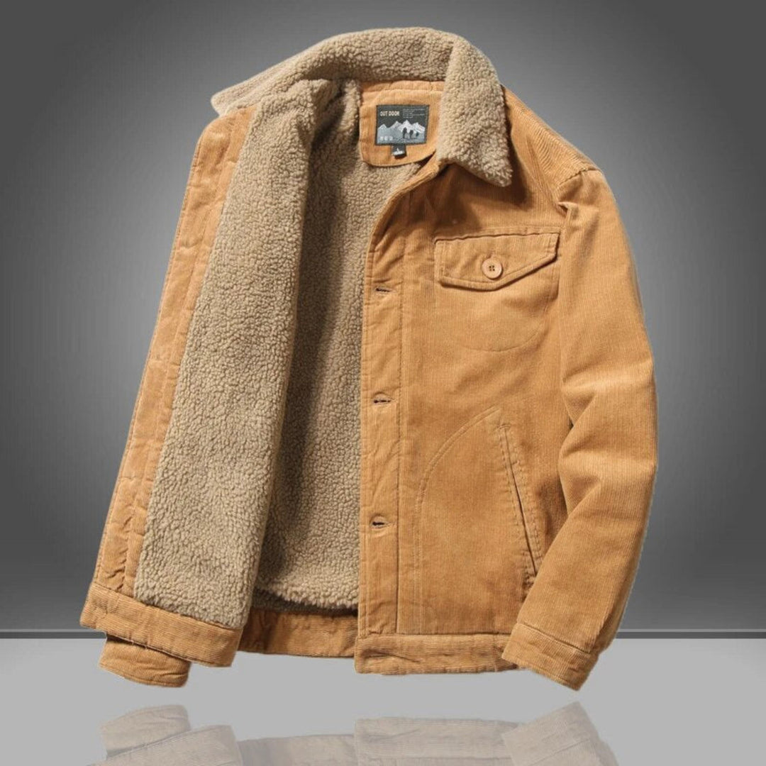 Celeste | Stylish Fleece-Lined Corduroy Winter Jacket Men