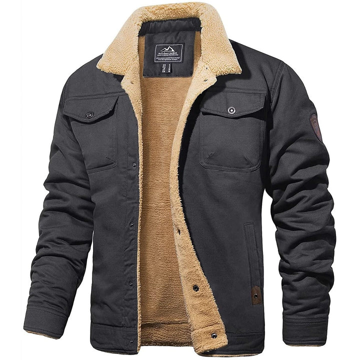 Bryson | Sherpa-Lined Military Bomber Jacket With Fleece Interior