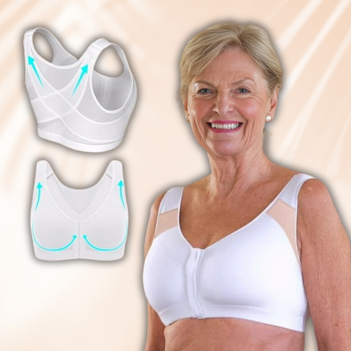 Molly | Elegant Wireless Support Bra With V-Neck Design