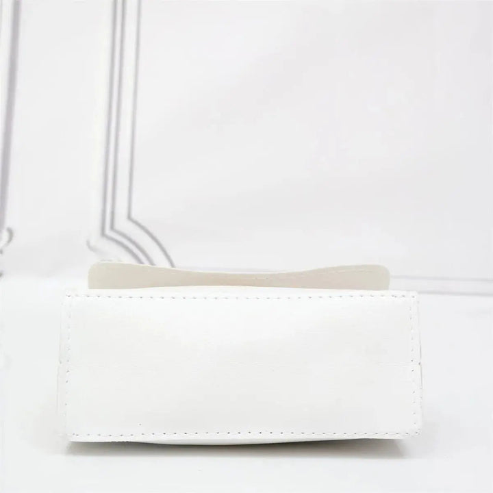 Freya | Elegant Black Chain Crossbody Bag With Scarf Handle