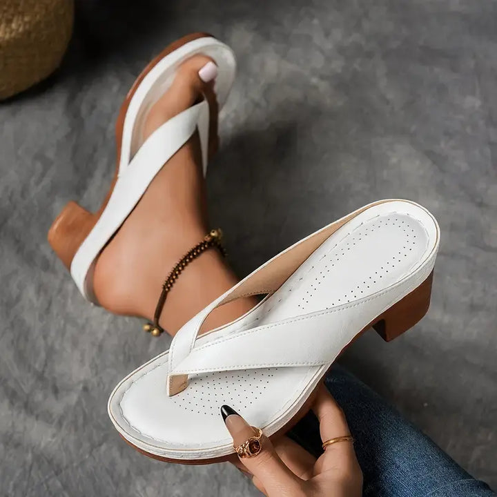 Felicity | Chic Block Heel Sandals With Orthopedic Support