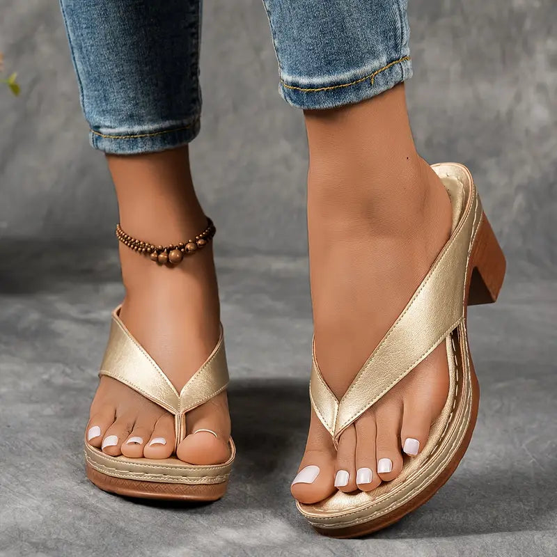 Felicity | Chic Block Heel Sandals With Orthopedic Support