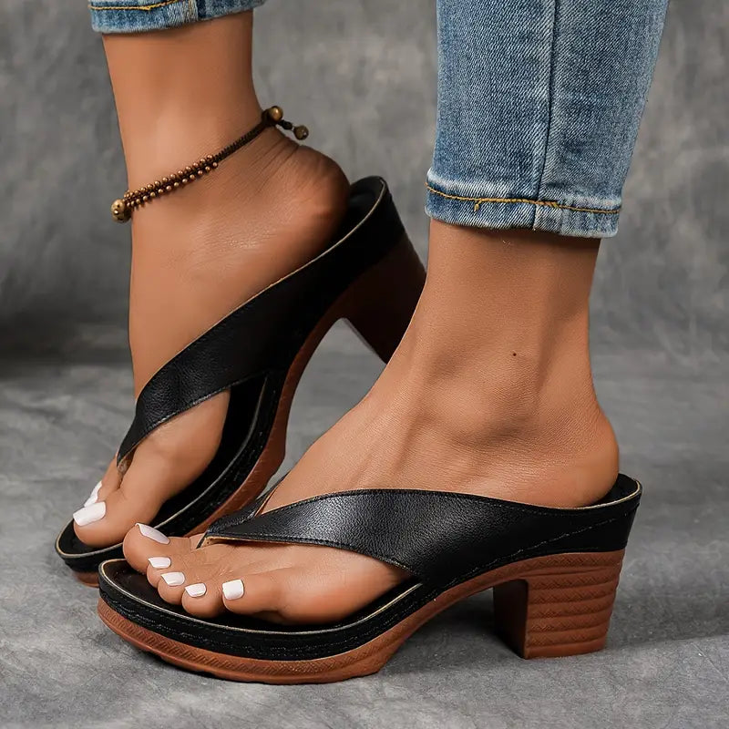 Felicity | Chic Block Heel Sandals With Orthopedic Support