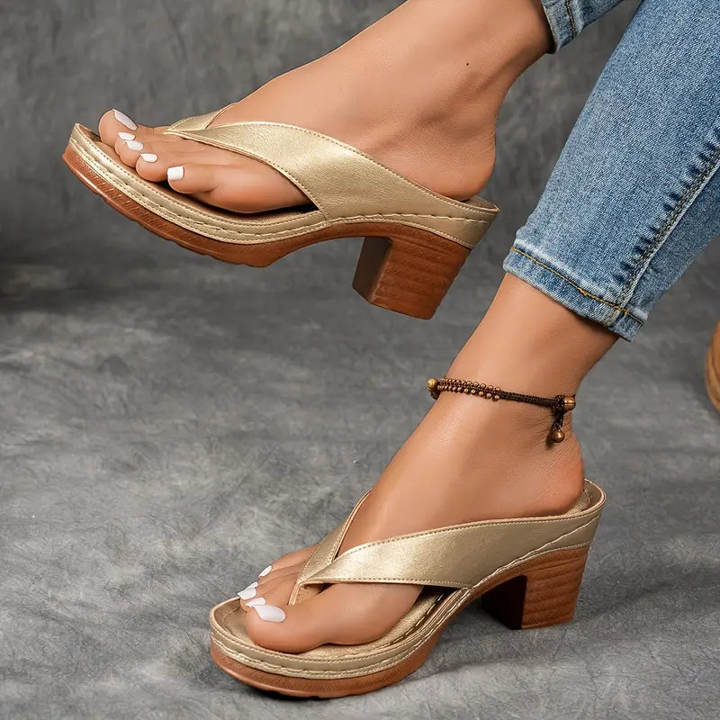 Felicity | Chic Block Heel Sandals With Orthopedic Support