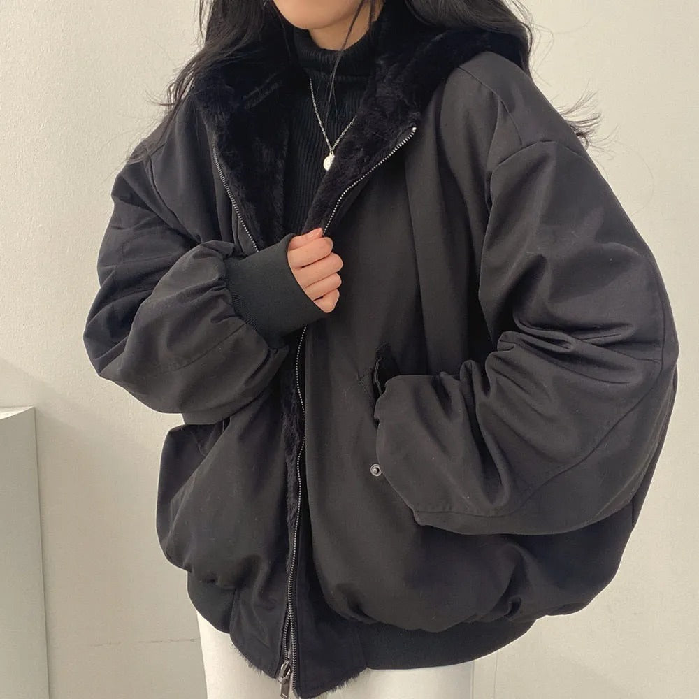 Evy | Chic Oversized Puffer Jacket With Fleece Lining