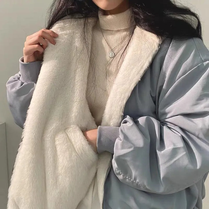 Evy | Chic Oversized Puffer Jacket With Fleece Lining