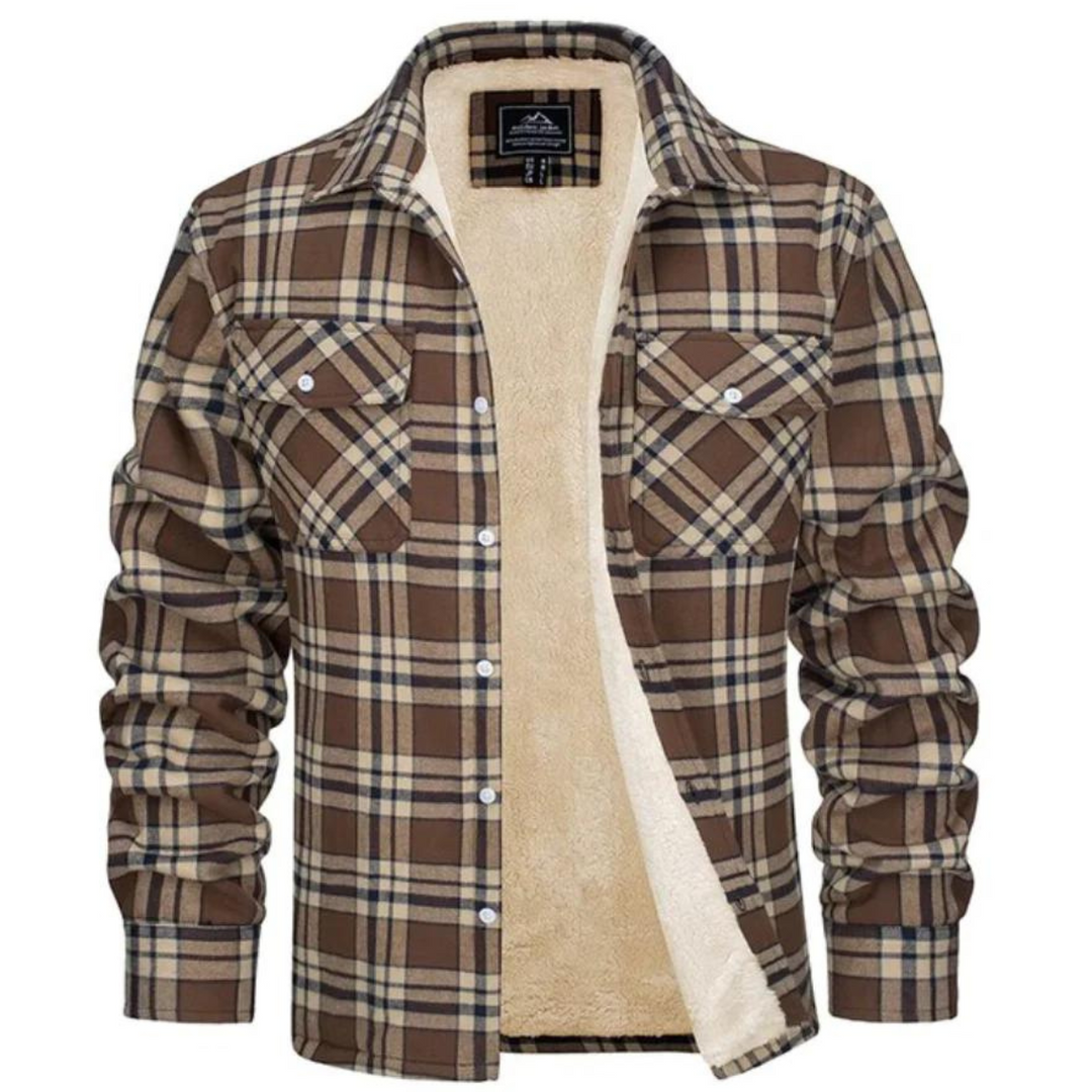 Timber | Stylish Fleece Lined Plaid Flannel Shirt Jacket