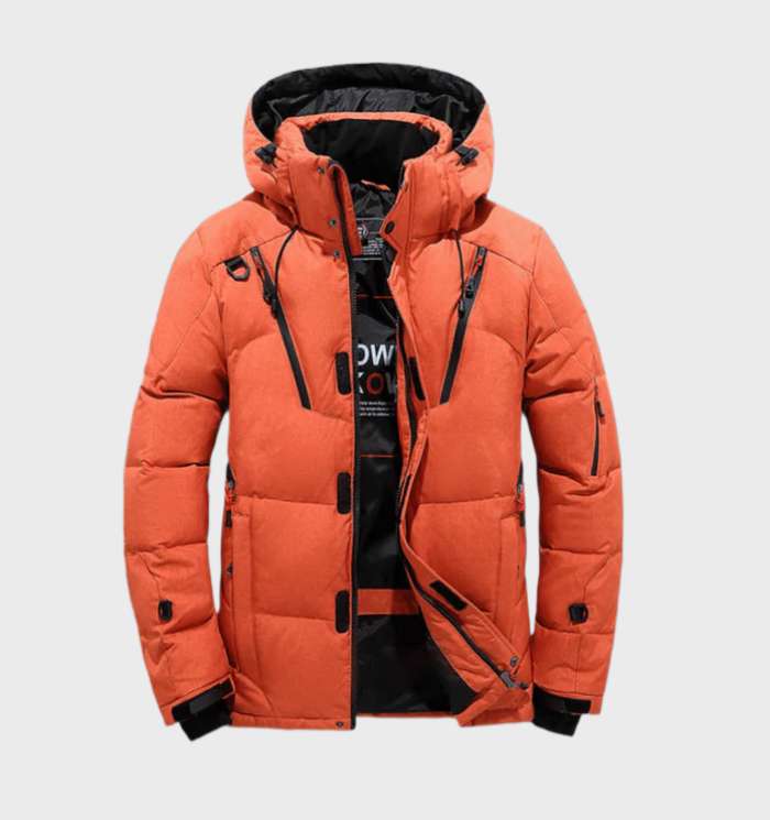 Jaxon | Stylish Hooded Puffer Parka Men - Fleece Lined