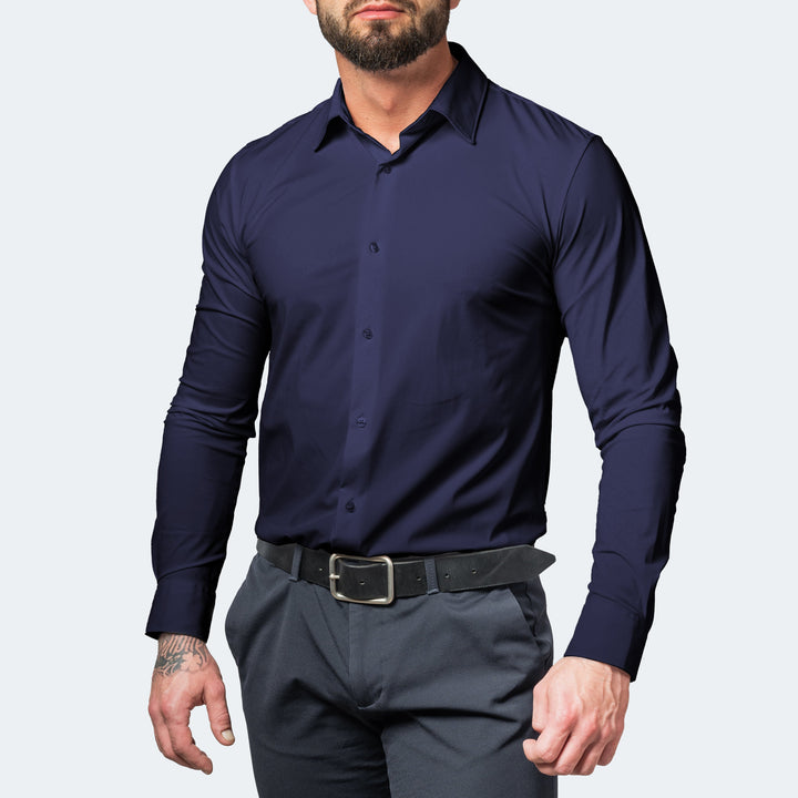 Marcus | Elegant Stretch Comfort Shirt - Wrinkle Free
