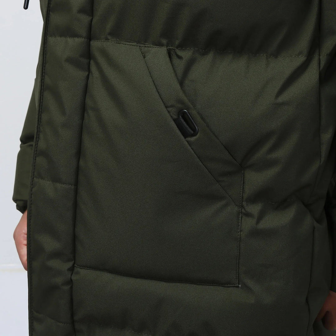 Florence | Stylish Long Hooded Puffer Coat Men's Winter Jacket