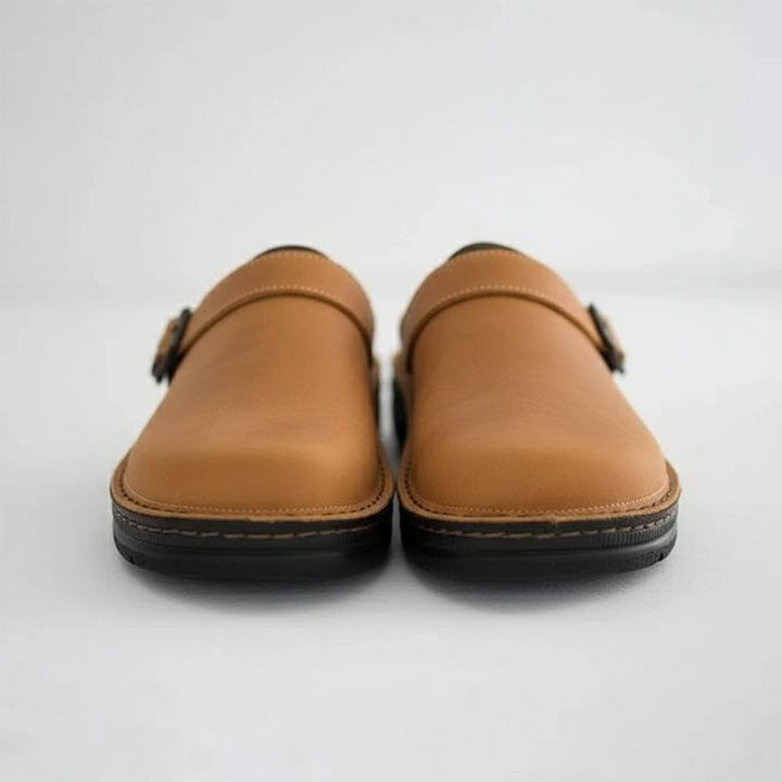 Arthur | Men’s Orthopaedic Leather Slip On Clogs