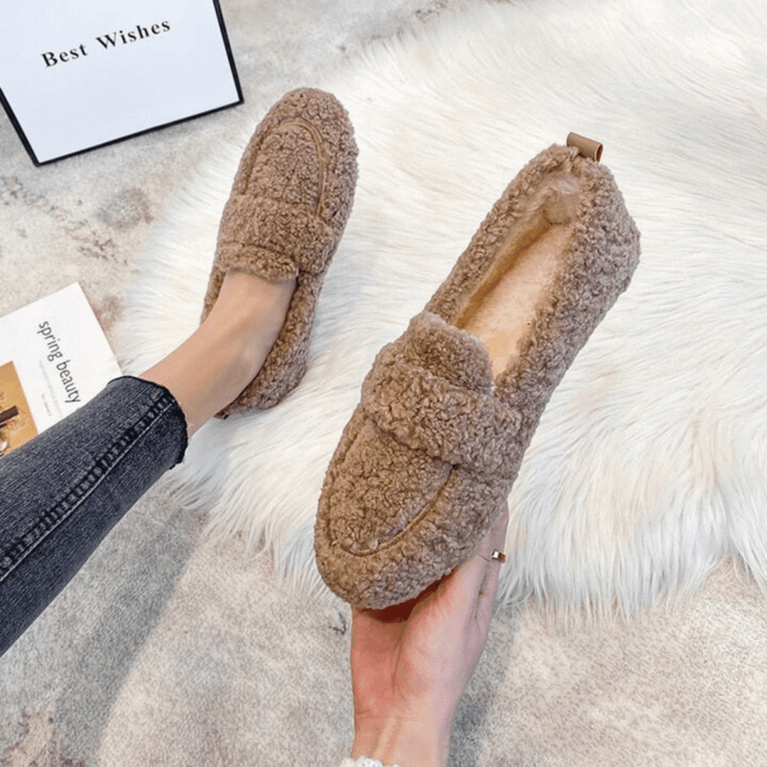 Tilda | Elegant Fuzzy Winter Slippers With Soft Lining