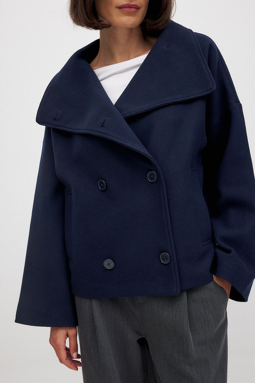Penelope | Chic Oversized Double-Breasted Winter Coat With Wide Lapels