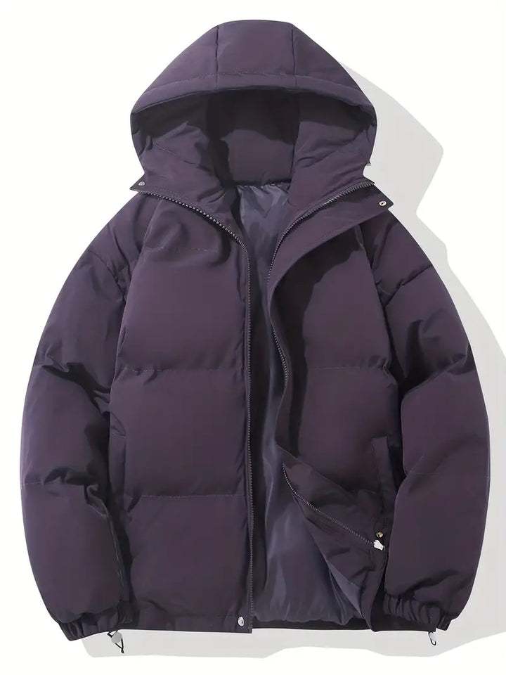 KIM | Stylish Hooded Down Puffer Jacket With Zip Front