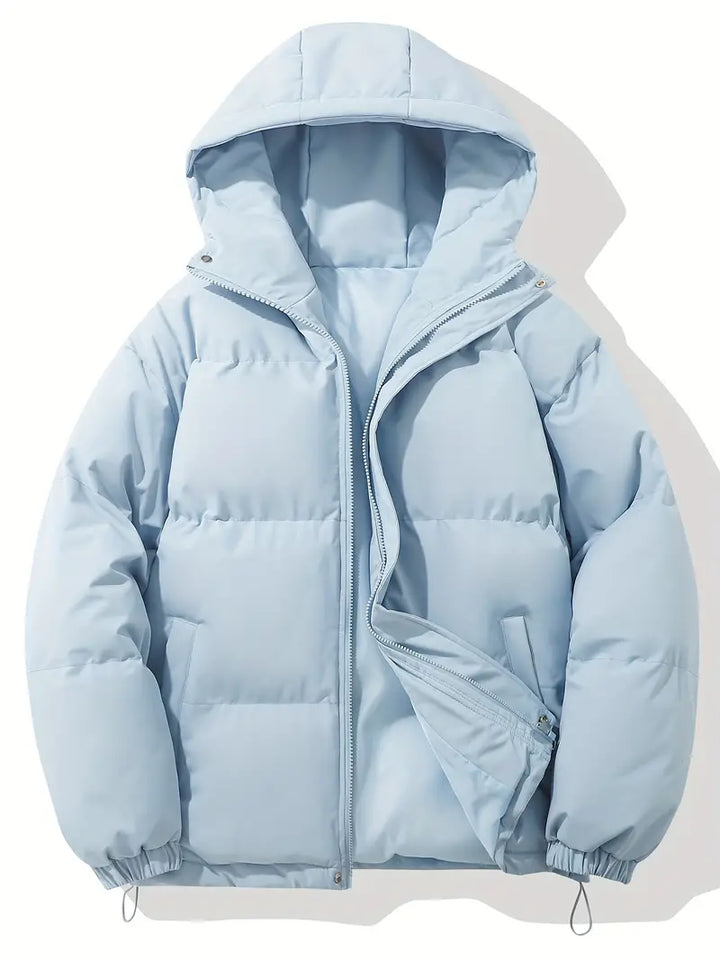 KIM | Stylish Hooded Down Puffer Jacket With Zip Front
