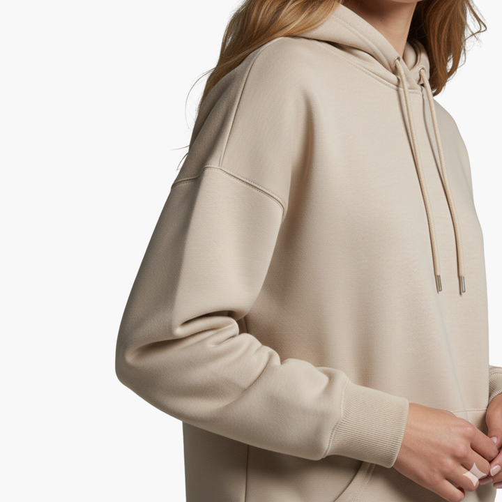 Phoebe | Stylish Two Piece Hooded Set With Wide Leg Pants