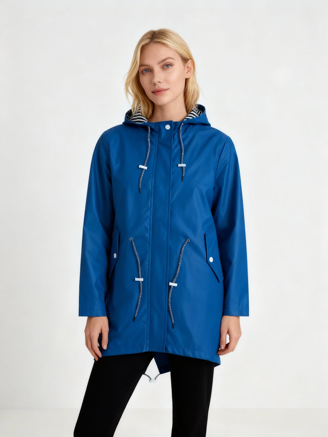 Genevieve | Stylish Hooded Waterproof Rain Coat Women