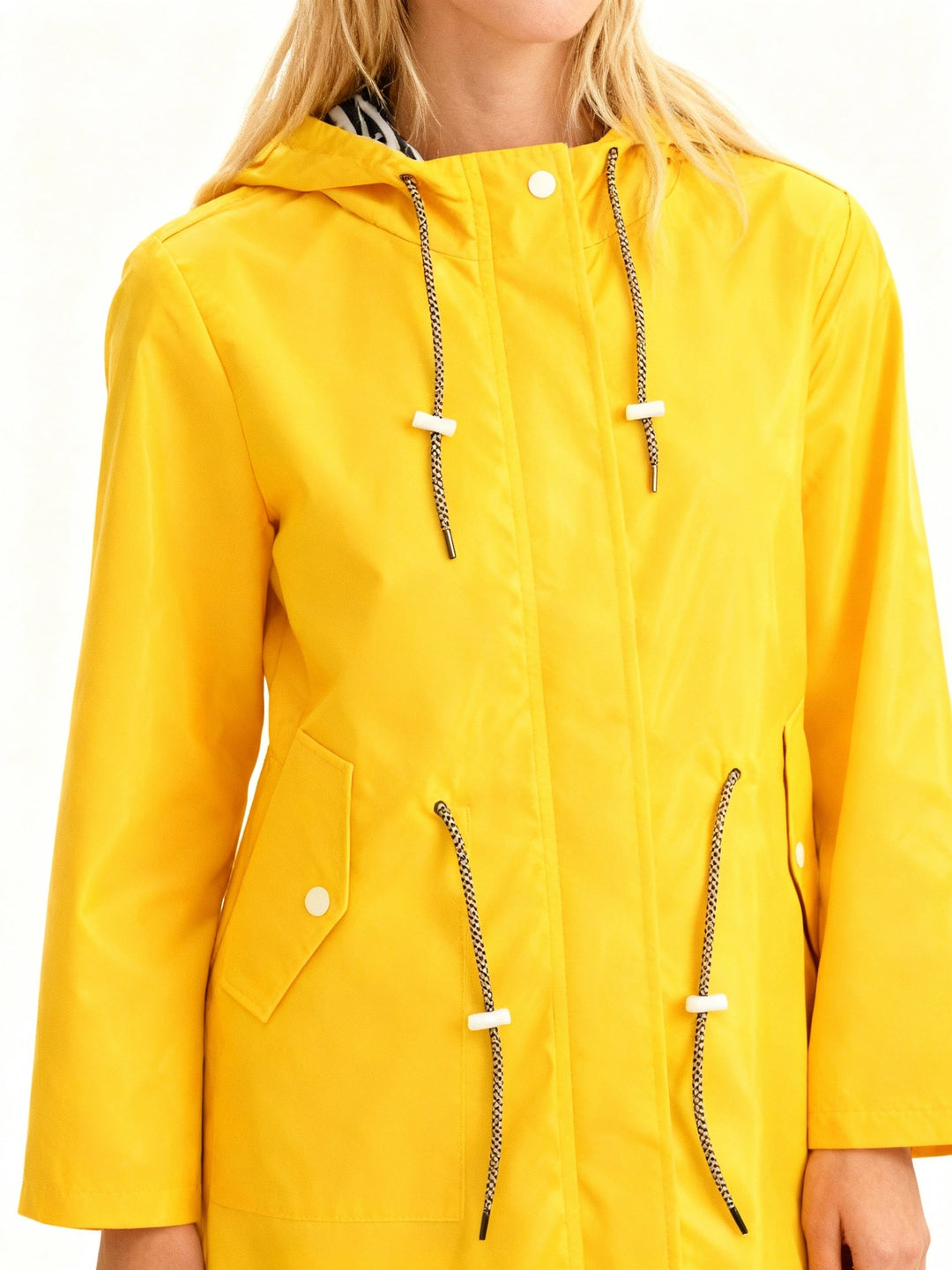 Genevieve | Stylish Hooded Waterproof Rain Coat Women