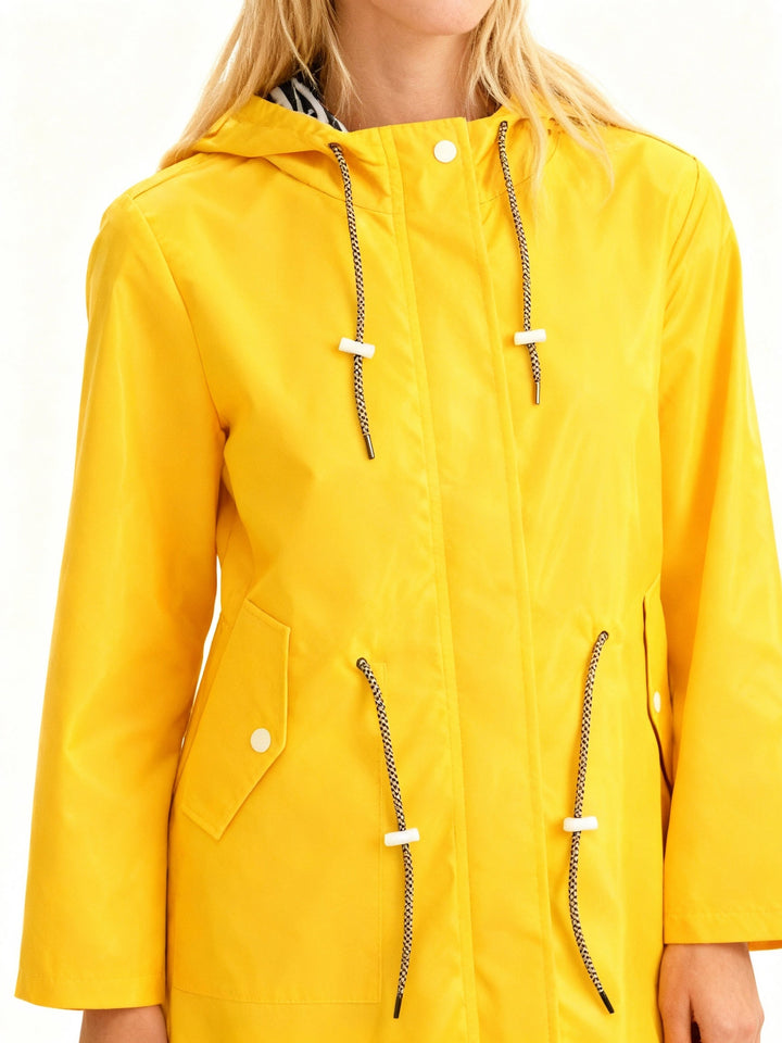 Genevieve | Stylish Hooded Waterproof Rain Coat Women