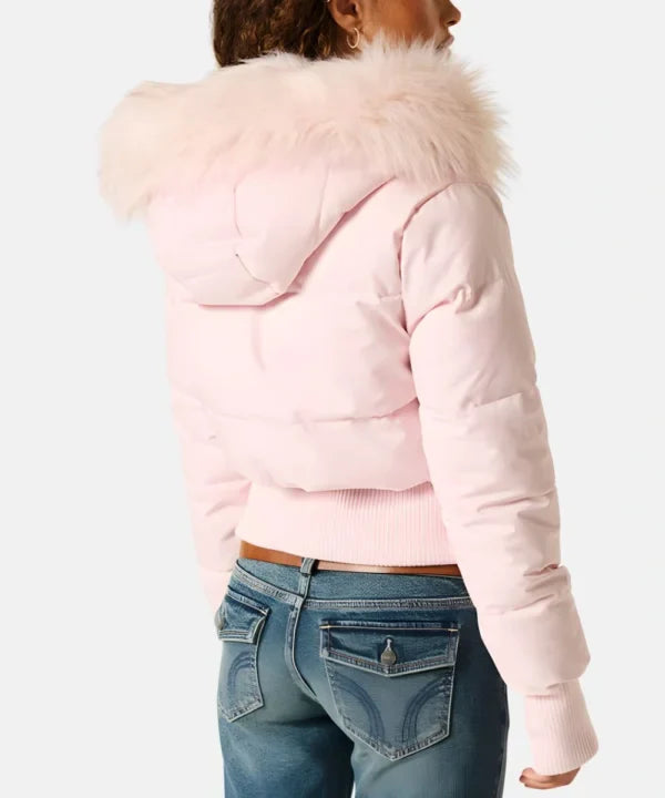 Thea | Chic Quilted Puffer Jacket With Faux Fur Hood