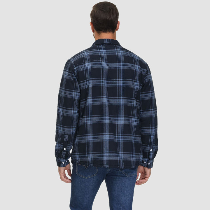 Diana | Stylish Sherpa-Lined Flannel Shirt Jacket With Button-Up