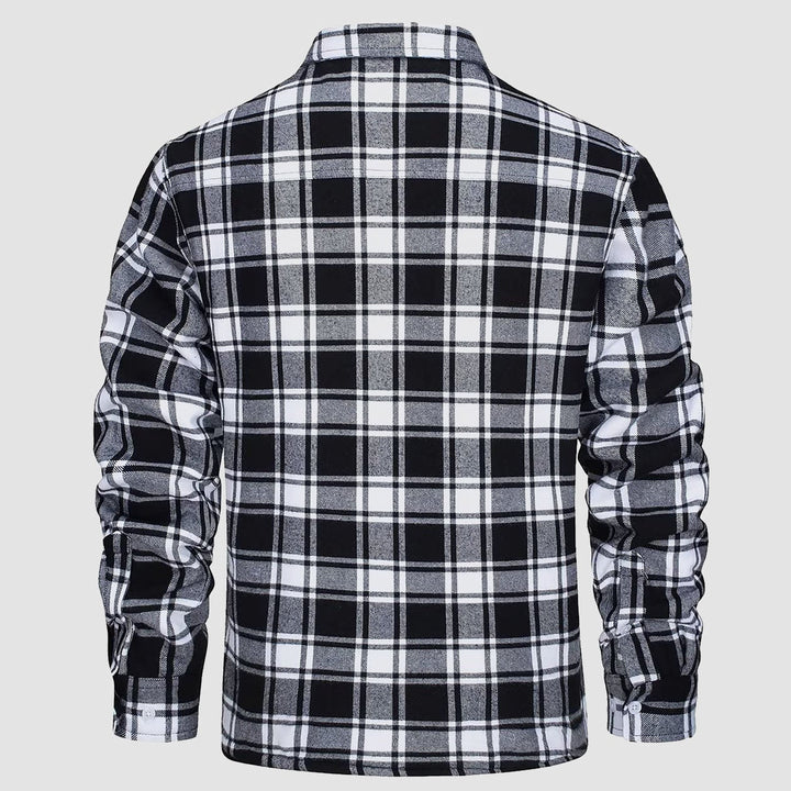 Diana | Stylish Sherpa-Lined Flannel Shirt Jacket With Button-Up
