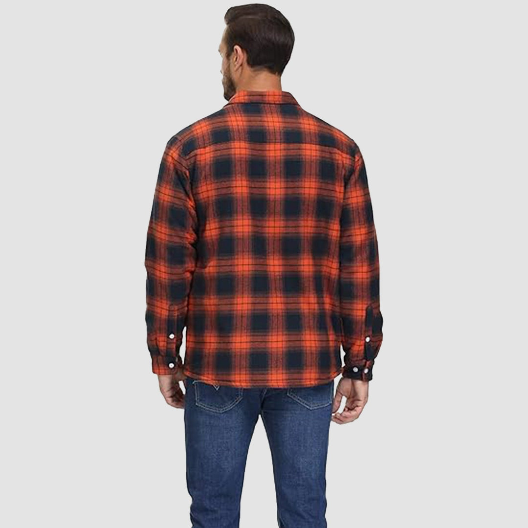Diana | Stylish Sherpa-Lined Flannel Shirt Jacket With Button-Up