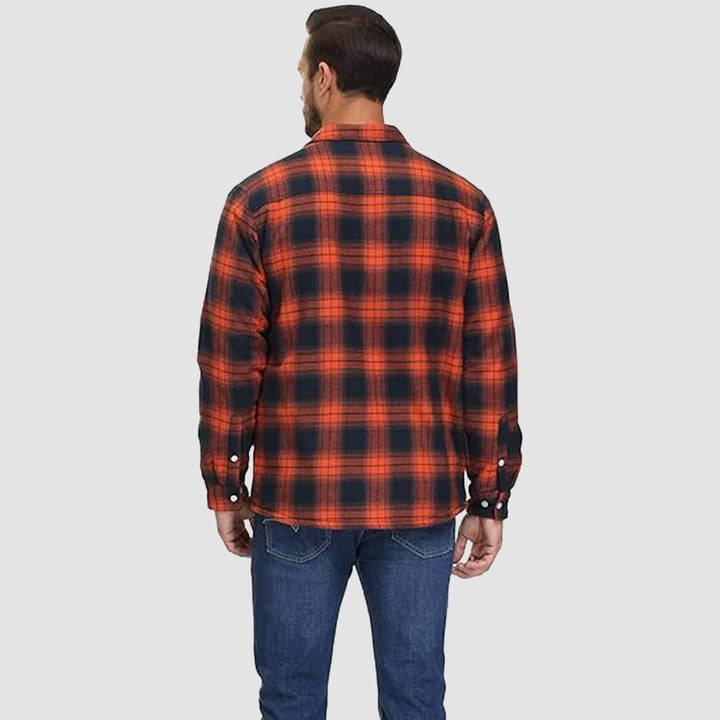 Diana | Stylish Sherpa-Lined Flannel Shirt Jacket With Button-Up