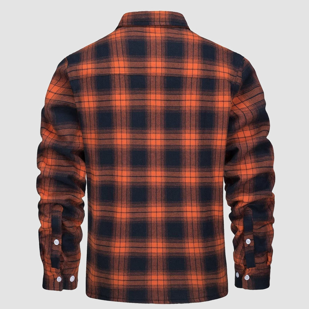 Diana | Stylish Sherpa-Lined Flannel Shirt Jacket With Button-Up