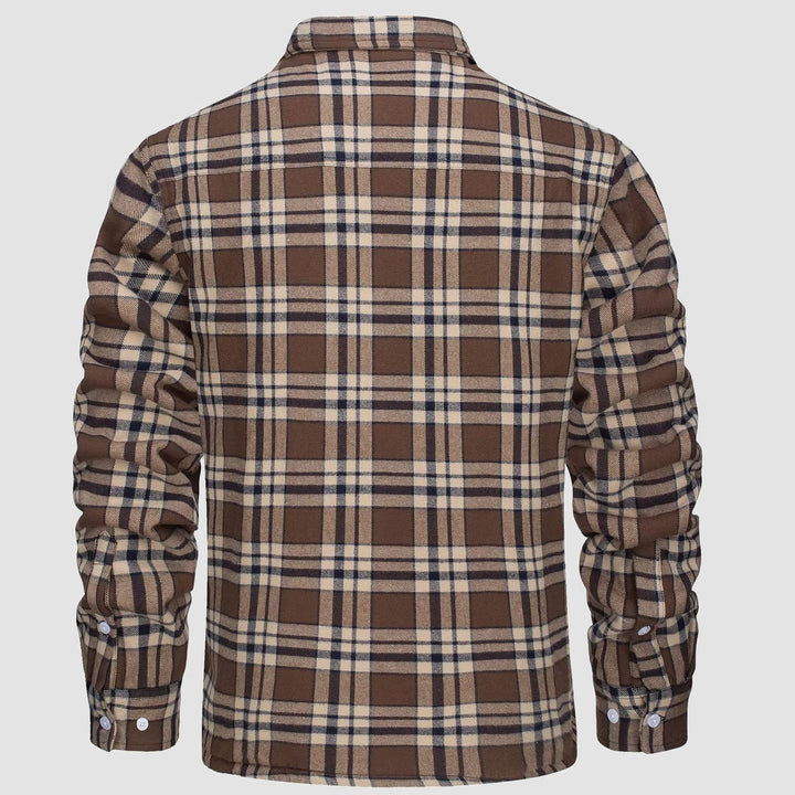 Diana | Stylish Sherpa-Lined Flannel Shirt Jacket With Button-Up