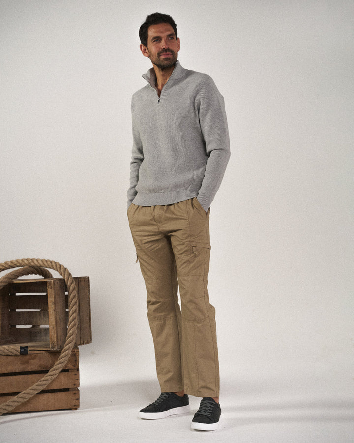 Freya | Stylish Organic Cotton Cargo Pants With Elastic Waist
