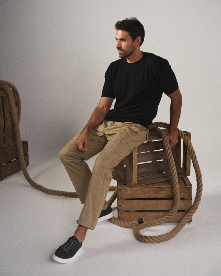 Freya | Stylish Organic Cotton Cargo Pants With Elastic Waist
