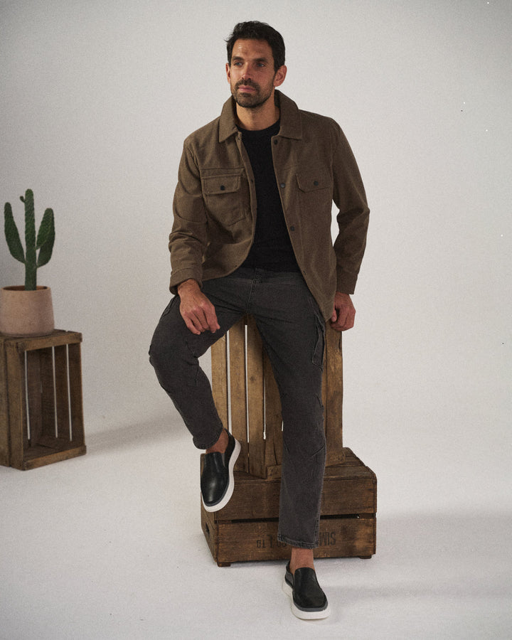 Camden | Sleek Black Slim-Fit Cargo Pants With Multiple Pockets