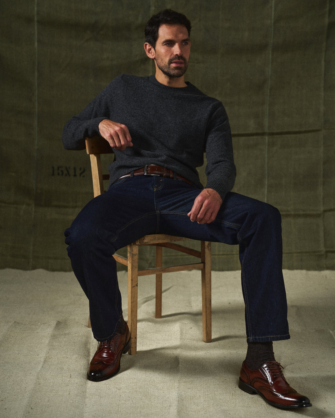 Pembroke | Elegant Brown Leather Wingtip Oxford Dress Shoes