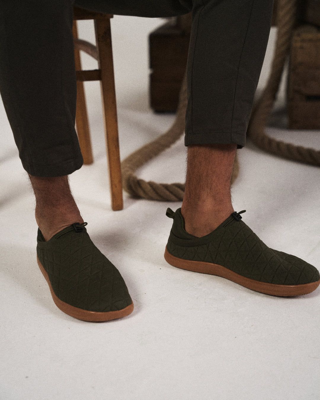 Eloise | Sleek Quilted Mesh Slip-On Sneakers