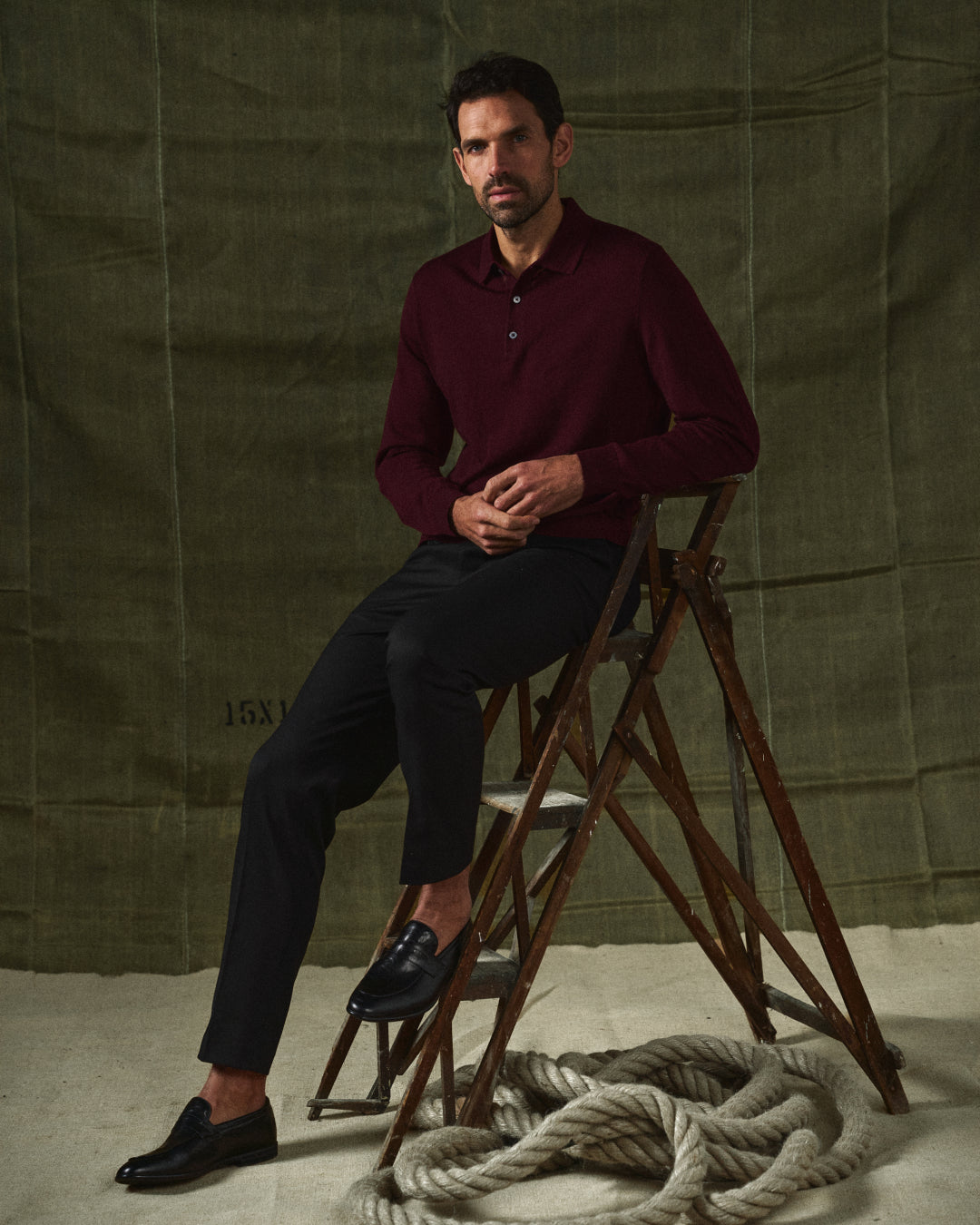 Harper | Sleek Black Leather Slip-On Dress Loafers For Men