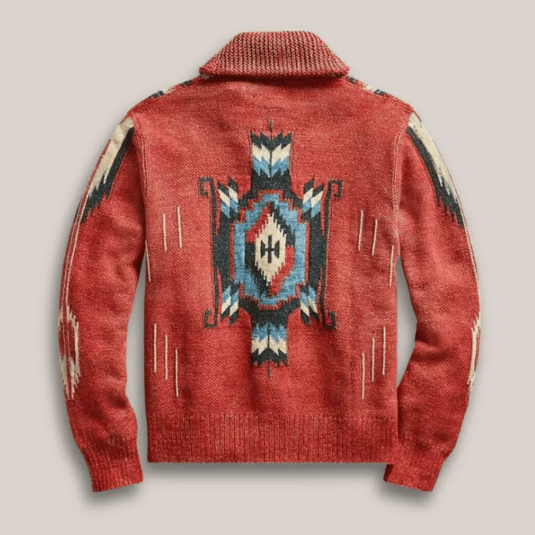 Margot | Stylish Southwestern Shawl Collar Knit Cardigan
