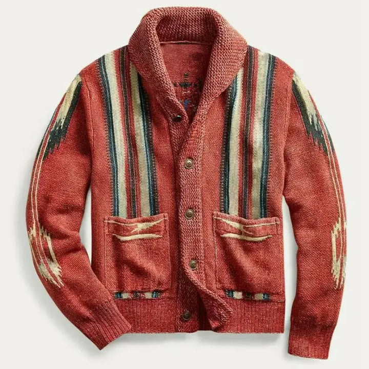 Margot | Stylish Southwestern Shawl Collar Knit Cardigan