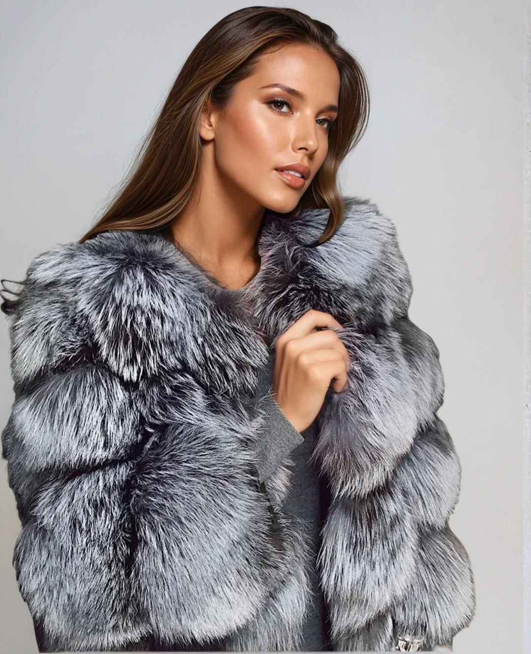 Delilah | Stylish Faux Fur Coat - Oversized Luxury Winter Jacket