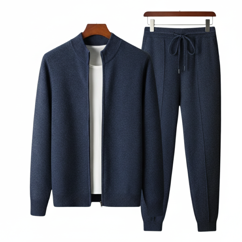 Cordelia | Premium Merino Wool Tracksuit Set Men - Beige