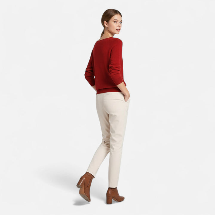 Millie | Elegant Merino Wool Crew Neck Sweater