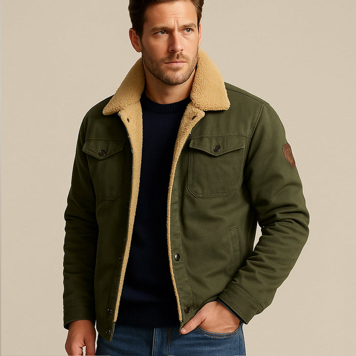 Margot | Stylish Fleece Lined Winter Jacket With Button Details